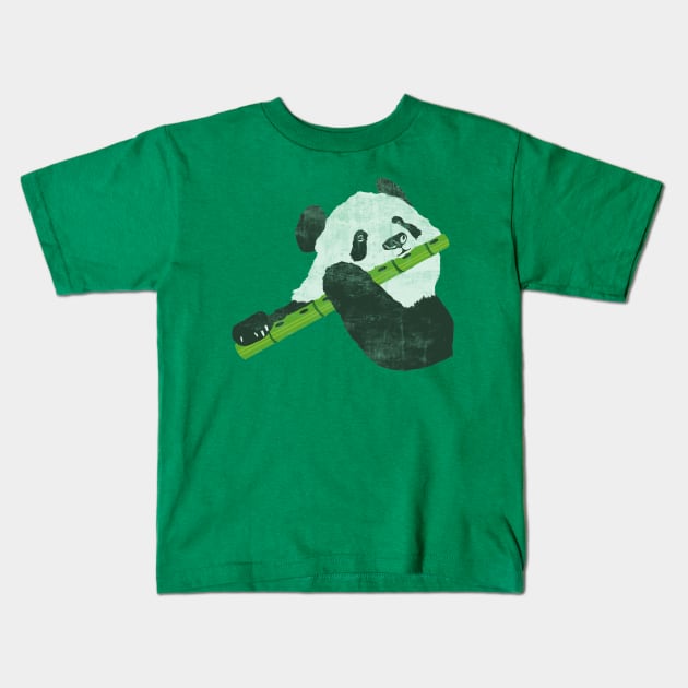 A musical panda Kids T-Shirt by Suzie